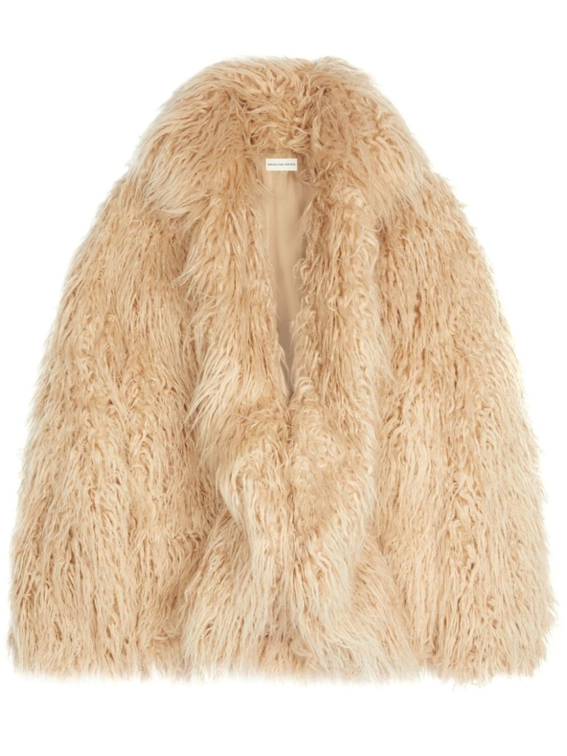 

DRIES VAN NOTEN шуба из искусственного меха, нейтральный цвет