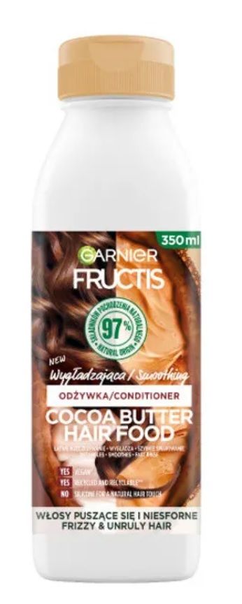 цена Fructis Hair Food Cococa Butter Кондиционер для волос, 350 ml