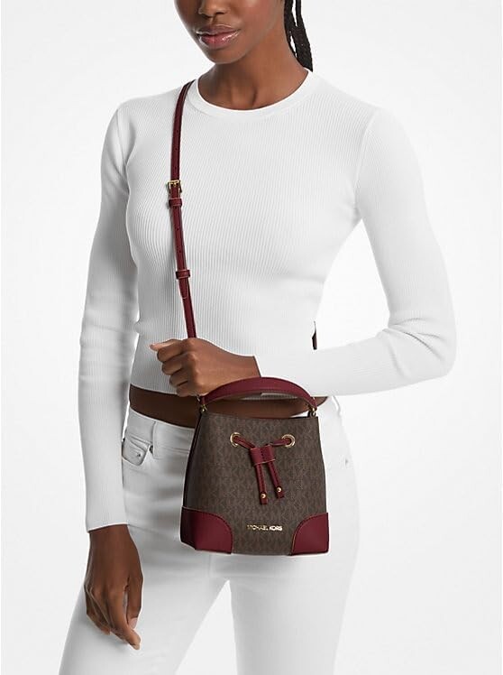 

Michael Kors XS Suri Mini Bucket Crossbody Drawstring Shoulder Bag 35F2GM9M1B PVC