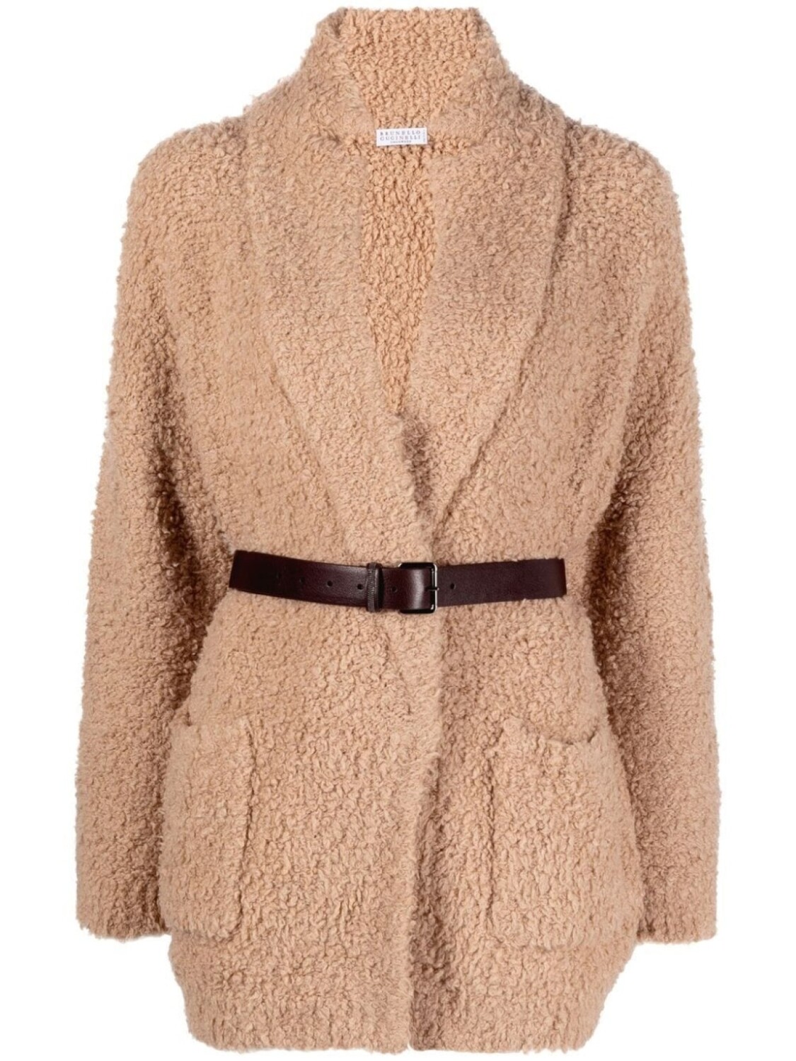 

Brunello Cucinelli кардиган с поясом, нейтральный цвет