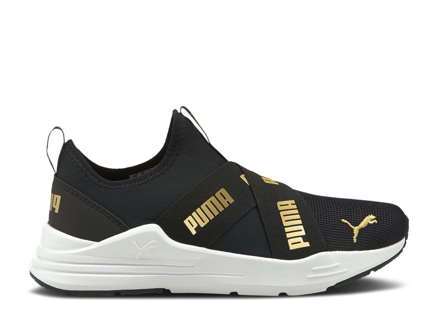 

Кроссовки Puma Wired Run Slip-On Big Kid 'Black Team Gold', черный