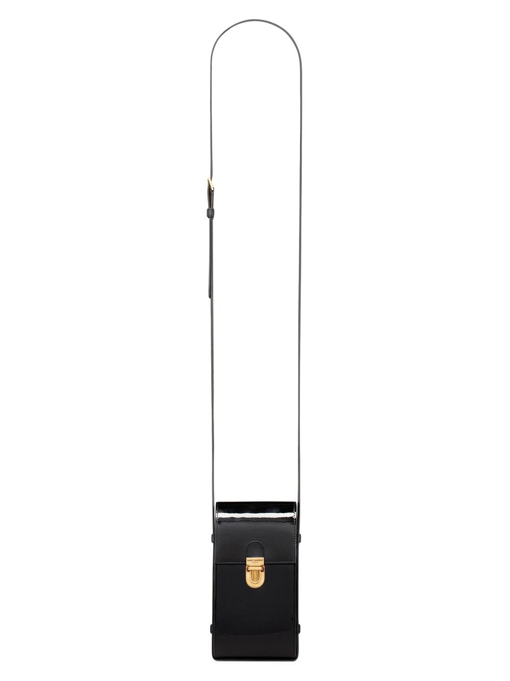 

Сумка для телефона Tuc с ремешком из лакированной кожи Saint Laurent