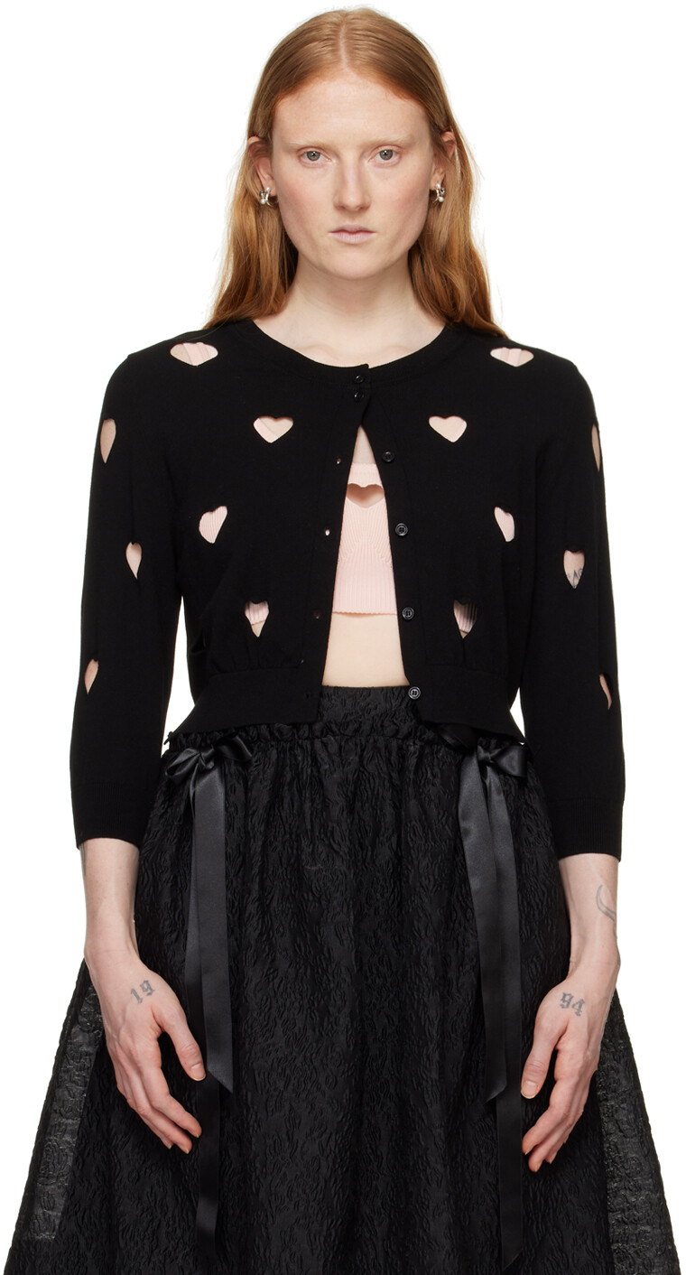 

Черный кардиган Love Heart Simone Rocha, цвет Black