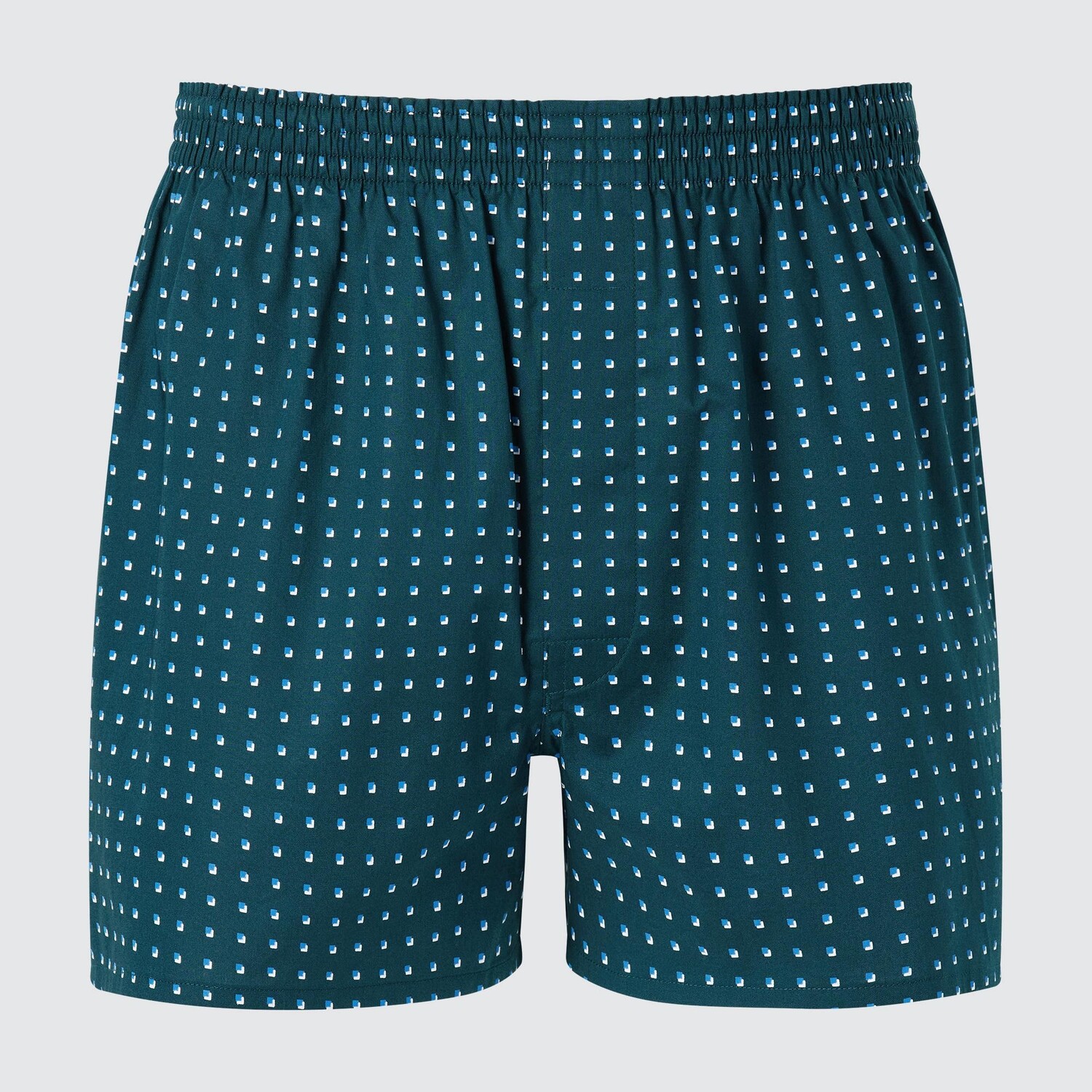 

Тканые боксеры в клетку Uniqlo, темно-зеленый