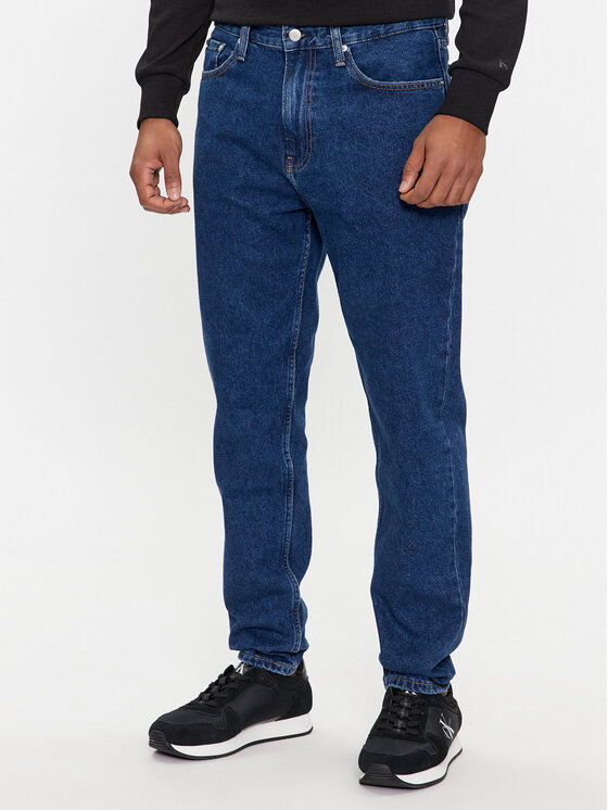 Зауженные джинсы Calvin Klein, синий джинсы зауженные calvin klein размер 33 синий