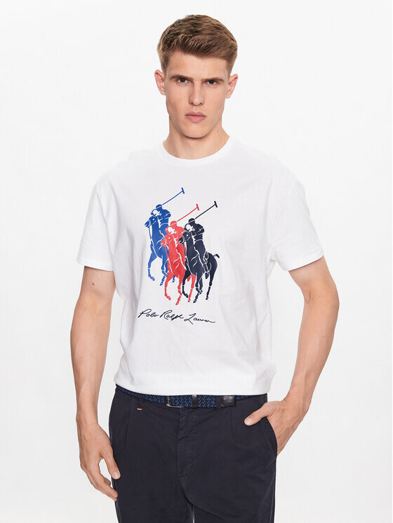 

Футболка классического кроя Polo Ralph Lauren, белый