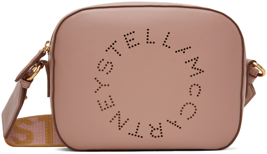 Розовая сумка для фотоаппарата с логотипом Stella Mccartney