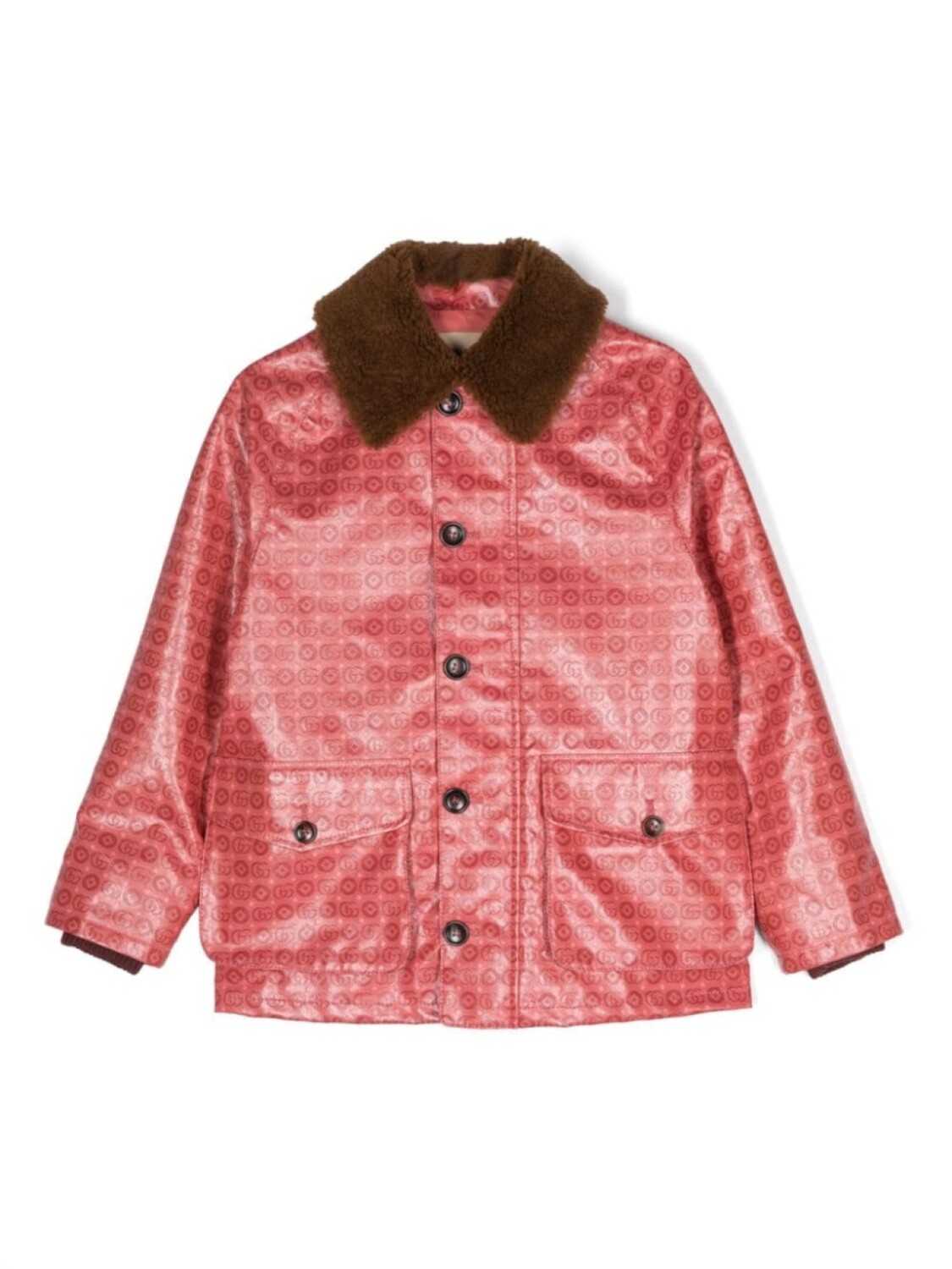 

Gucci Kids куртка с логотипом Double G, красный