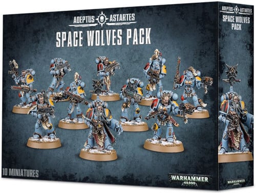 

Миниатюра Games Workshop Warhammer 40K: Space Wolves Pack (Grey Hunters/Blood Claws/Wolf Guard)