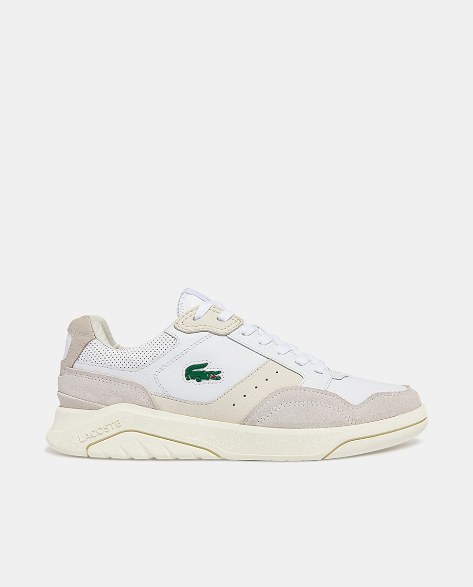 

Мужские кроссовки Game Advance Luxe из кожи и замши Lacoste, белый