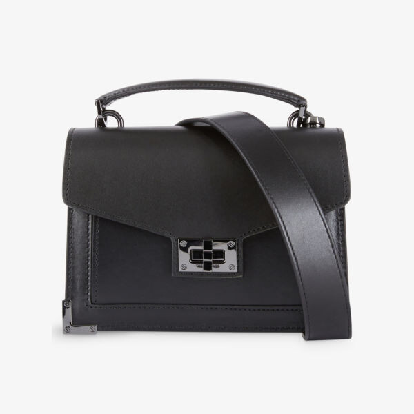 

Маленькая кожаная сумка на плечо Emily с верхней ручкой The Kooples, черный
