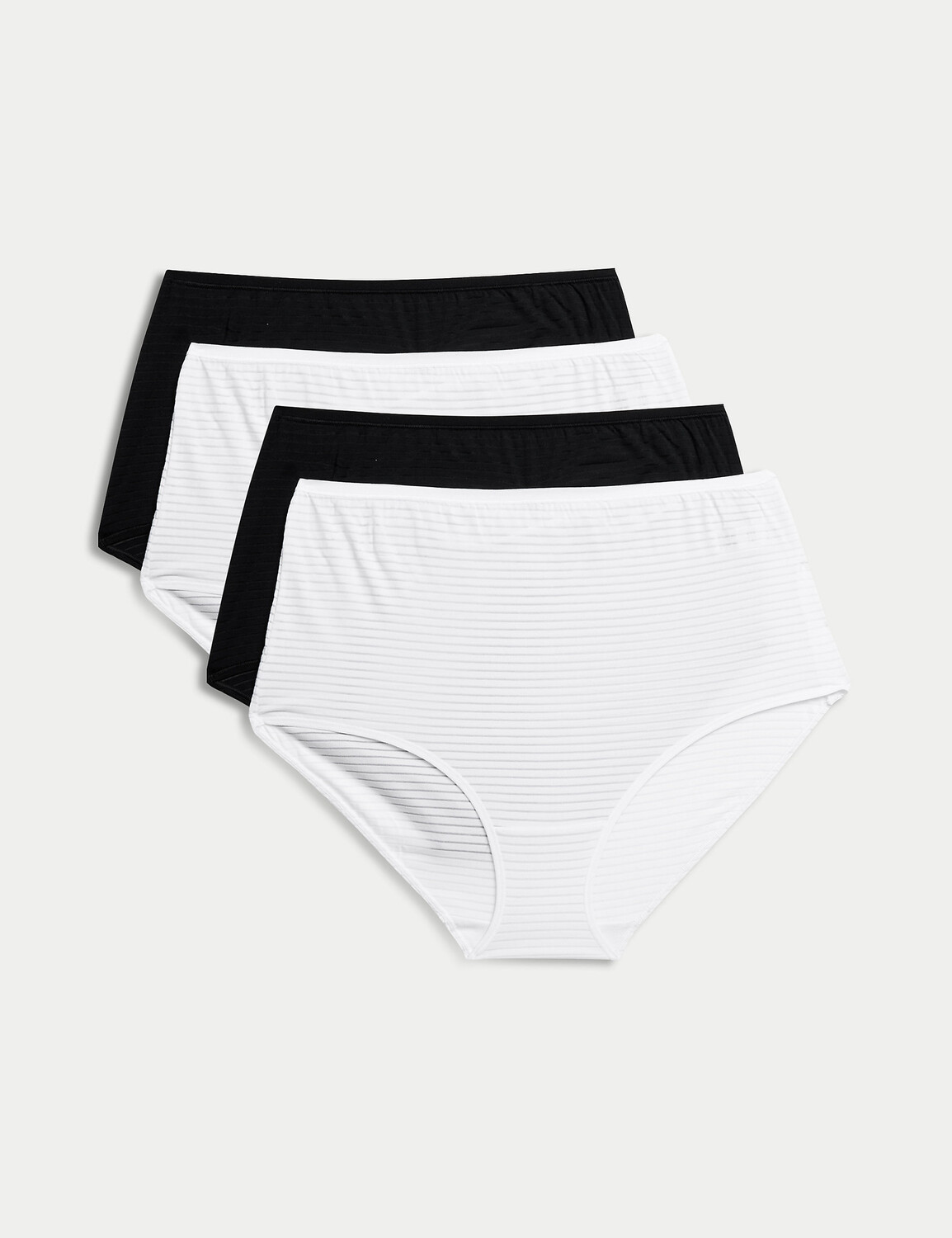 

4 шт. Полные трусы Modal Rich без VPL Body, черный микс