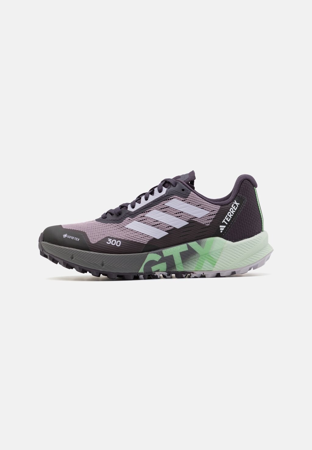 

Кроссовки для трейлраннинга AGRAVIC FLOW 2 GORE-TEX RUNNING SHOES Adidas Terrex, цвет preloved fig/silver dawn/semi green spark
