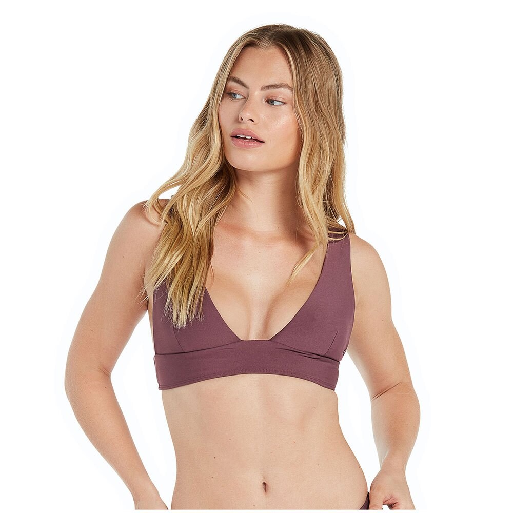

Топ бикини Volcom Simply Seamless Halter, фиолетовый
