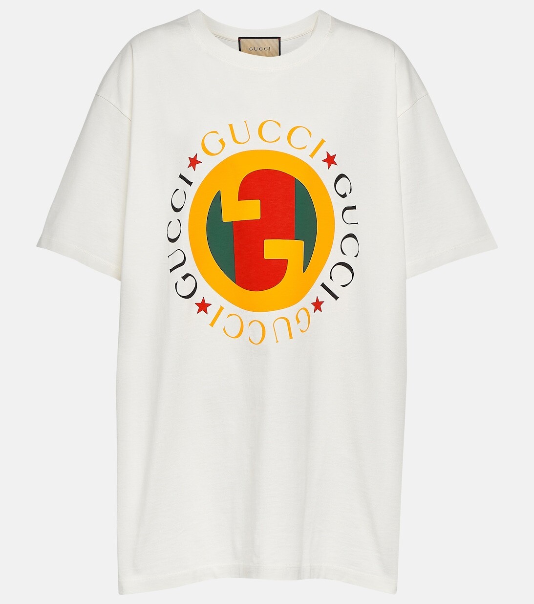 

Футболка из хлопкового джерси с принтом GUCCI, белый