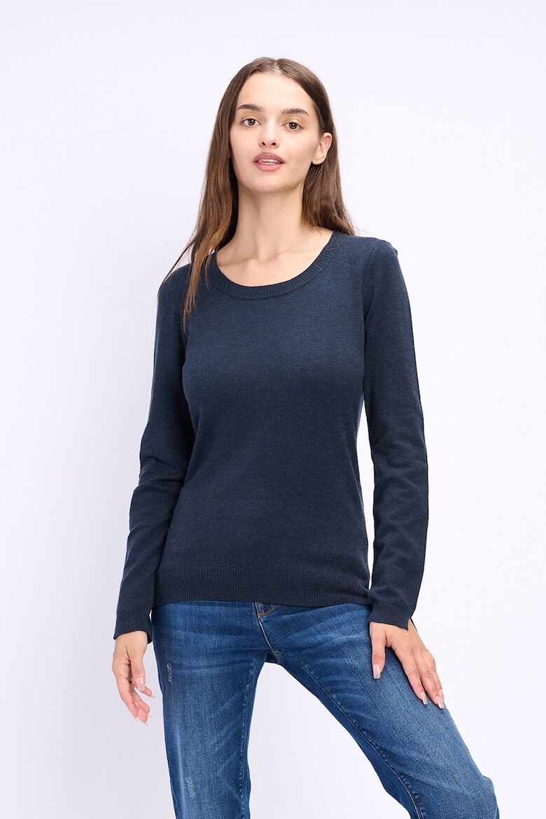 

Свитер тонкой вязки с овальным вырезом горловины Lee Cooper, синий
