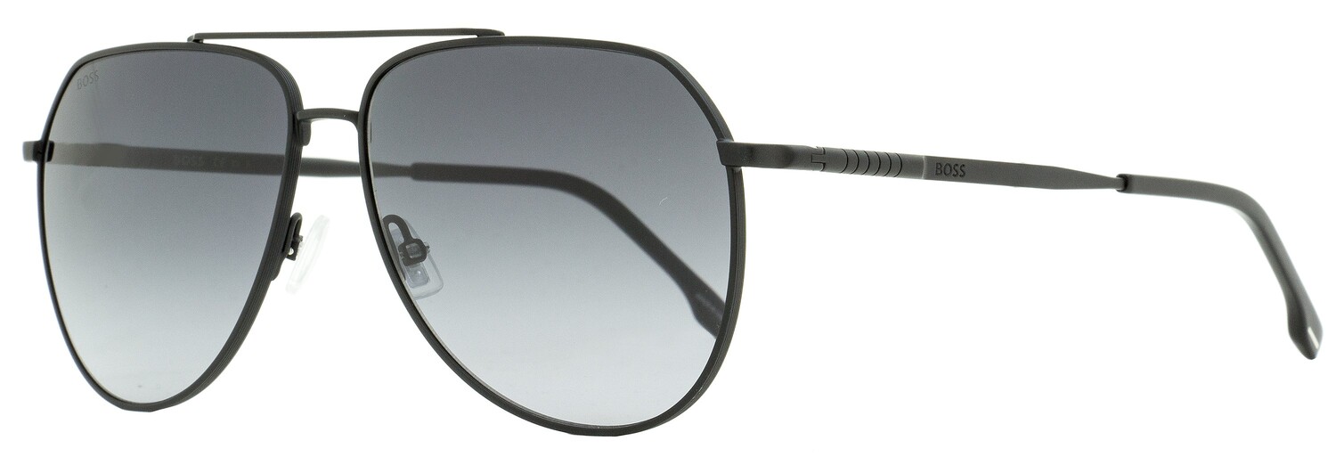 

Мужские солнцезащитные очки-пилоты Hugo Boss B1447S 0031I Матовые черные 61 мм