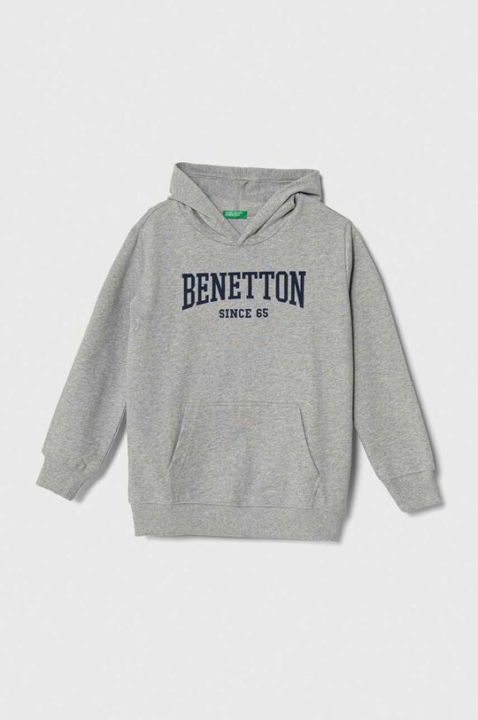 

United Colors of Benetton Детская хлопковая толстовка, серый