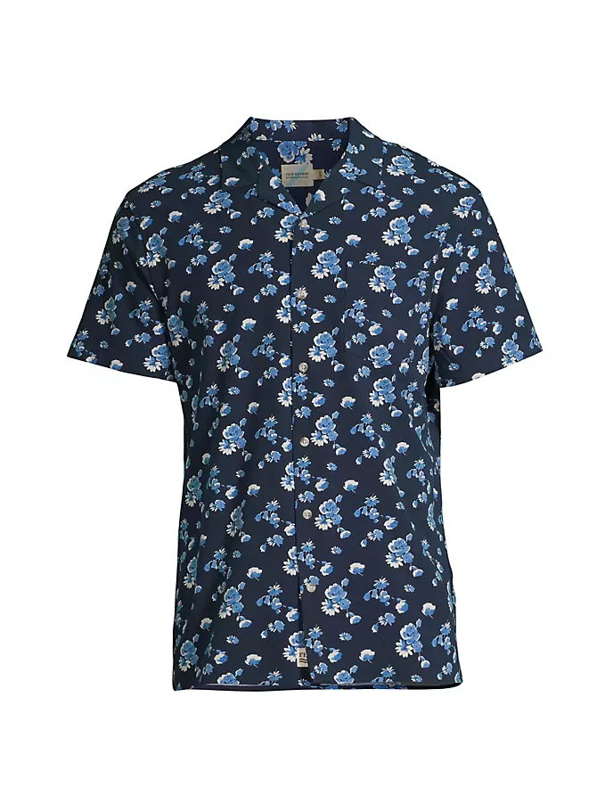 Лагерная рубашка Касабланки Fair Harbor, цвет blue beach floral