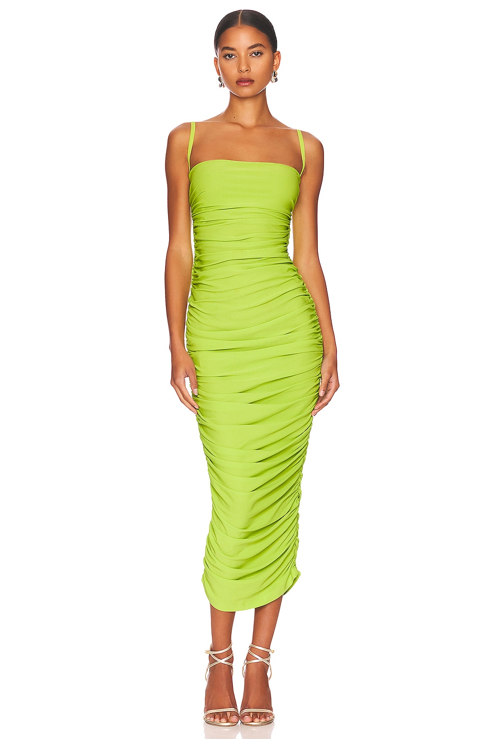 Платье мини SOLACE London Adler, цвет Chartreuse