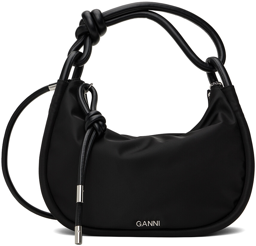 

Черная сумка с узлом Ganni, цвет Black