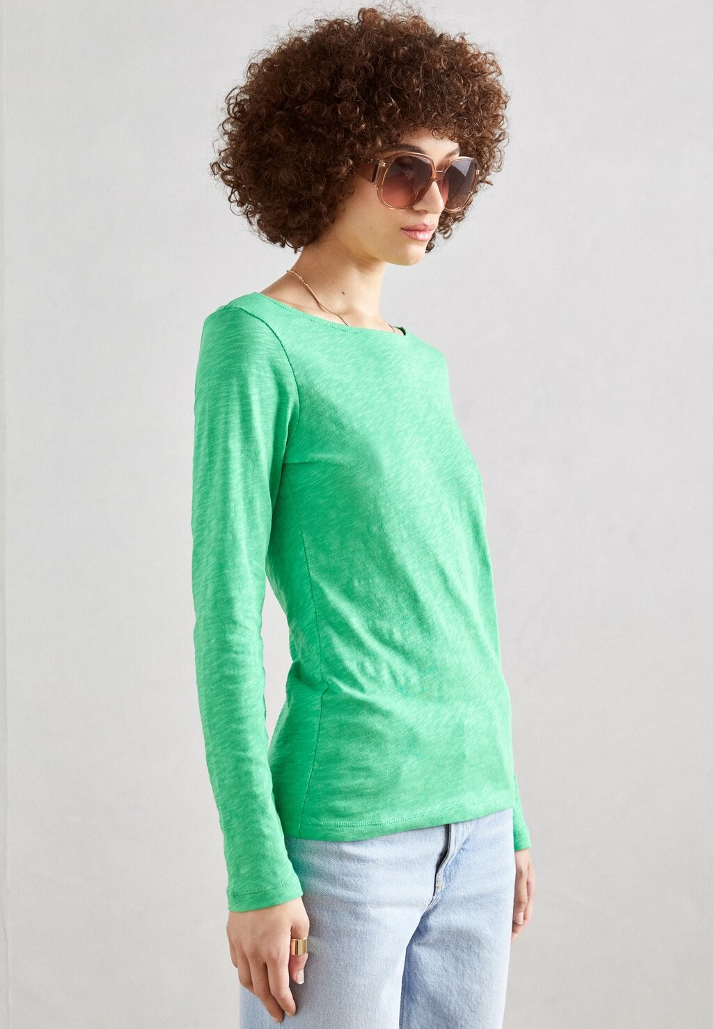 Топ с длинными рукавами LONG SLEEVE BOAT NECK Marc O'Polo, цвет grass green