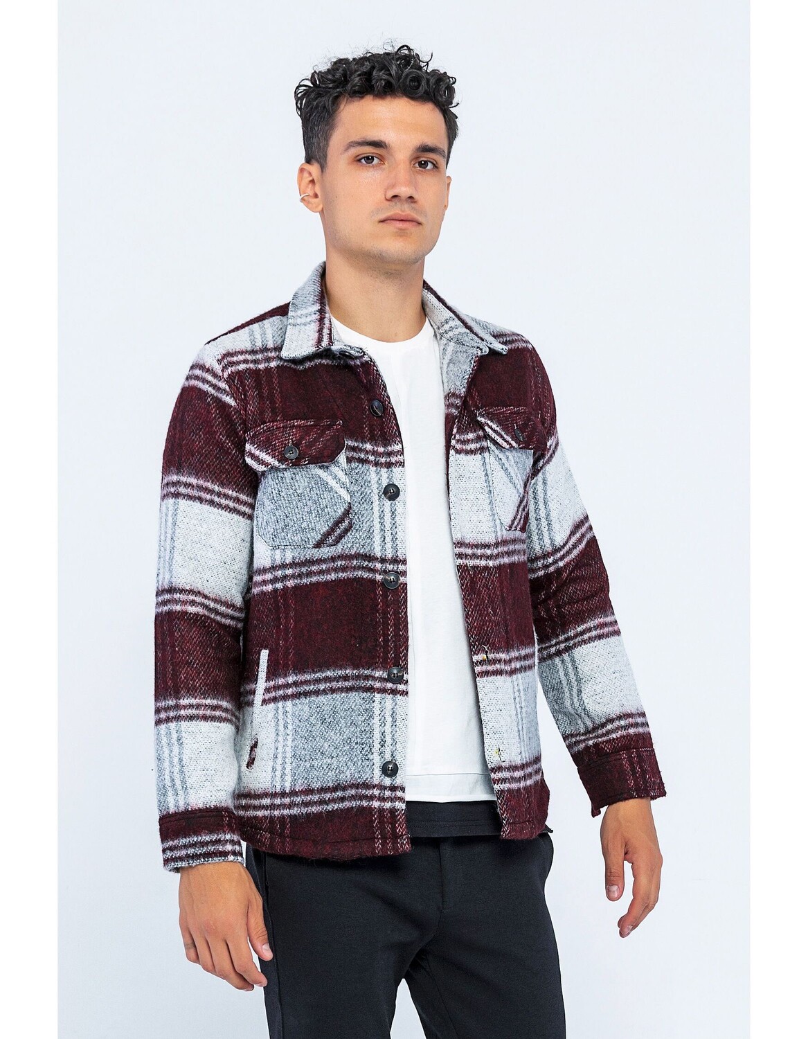 

Рубашка Ron Tomson jacke, бордо