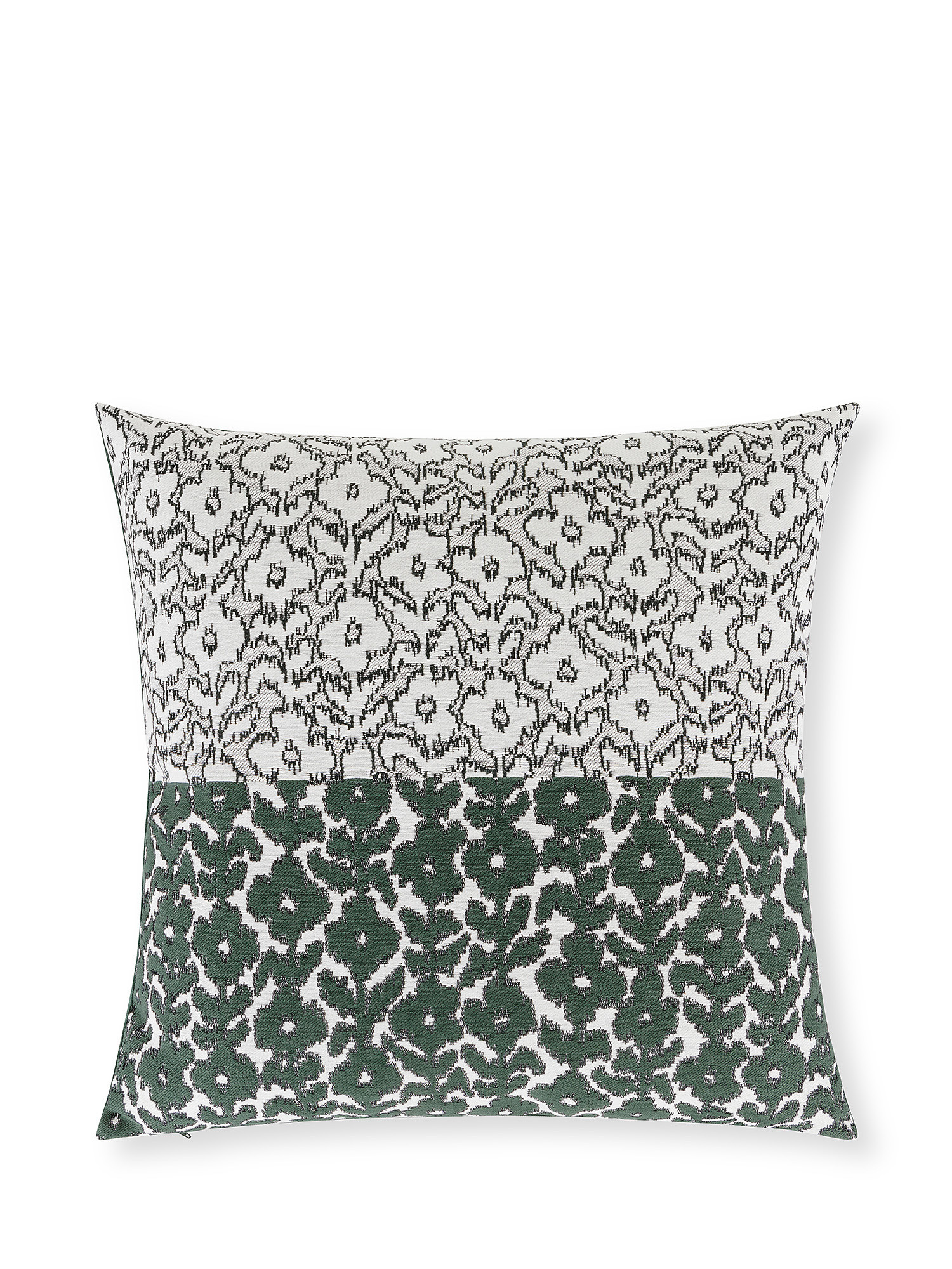 Жаккардовая подушка с цветочным мотивом 50х50см Coincasa, зеленый