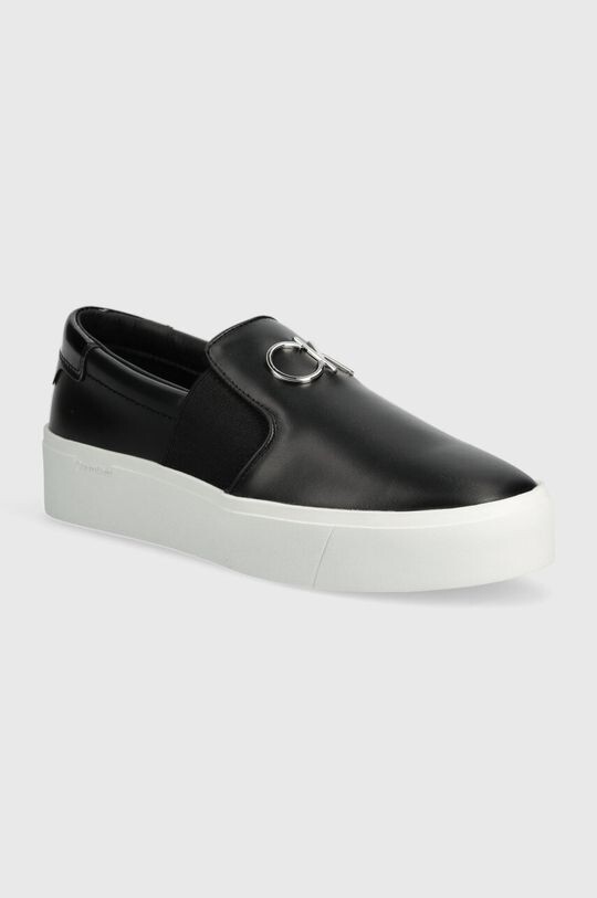 

Кожаные кроссовки Flatform Cup Slip On Re Lock Lth Calvin Klein, черный