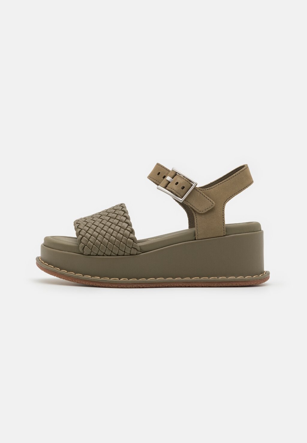 

Босоножки на платформе Kimmei Bay Clarks, цвет olive
