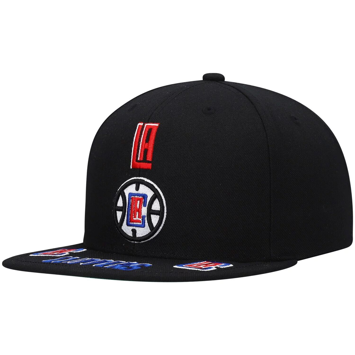 

Мужская черная кепка Snapback Mitchell & Ness LA Clippers с загрузкой спереди