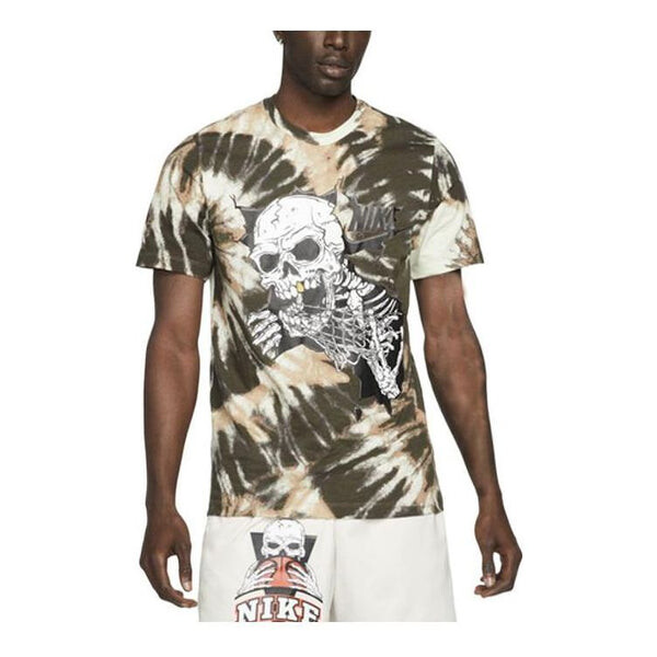 

Футболка Nike Skeleton Tie Dye T Shirt 'Black Brown', черный