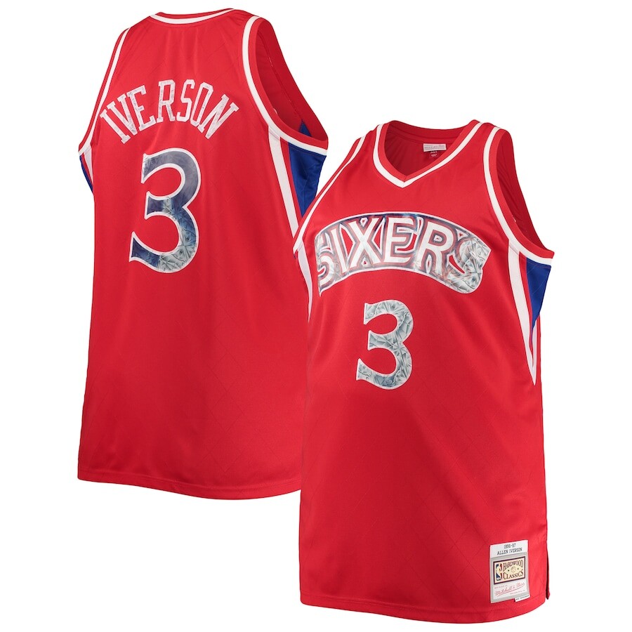 

Джерси Mitchell & Ness Philadelphia 76Ers, красный