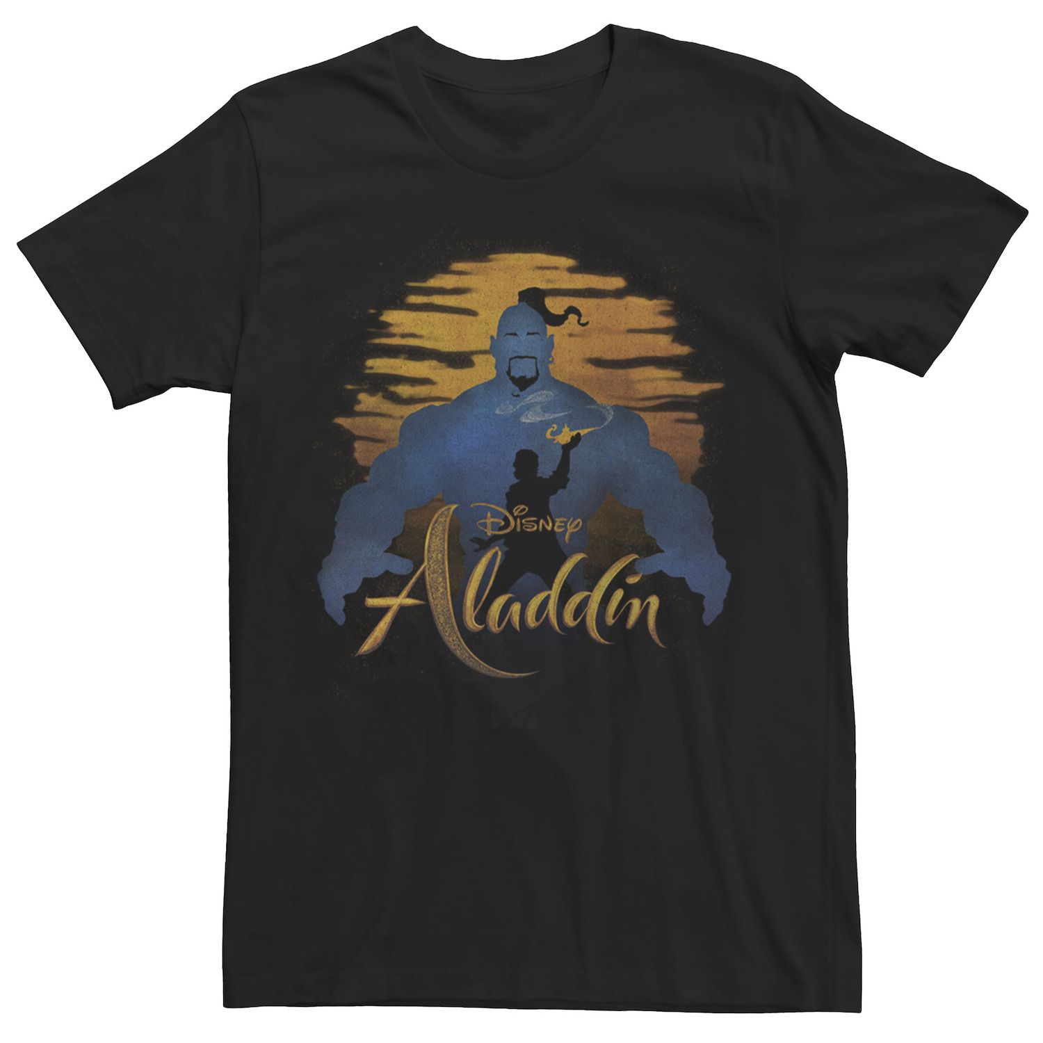 Мужская футболка силуэта Aladdin Genie & Aladdin Sunset Disney aladdin