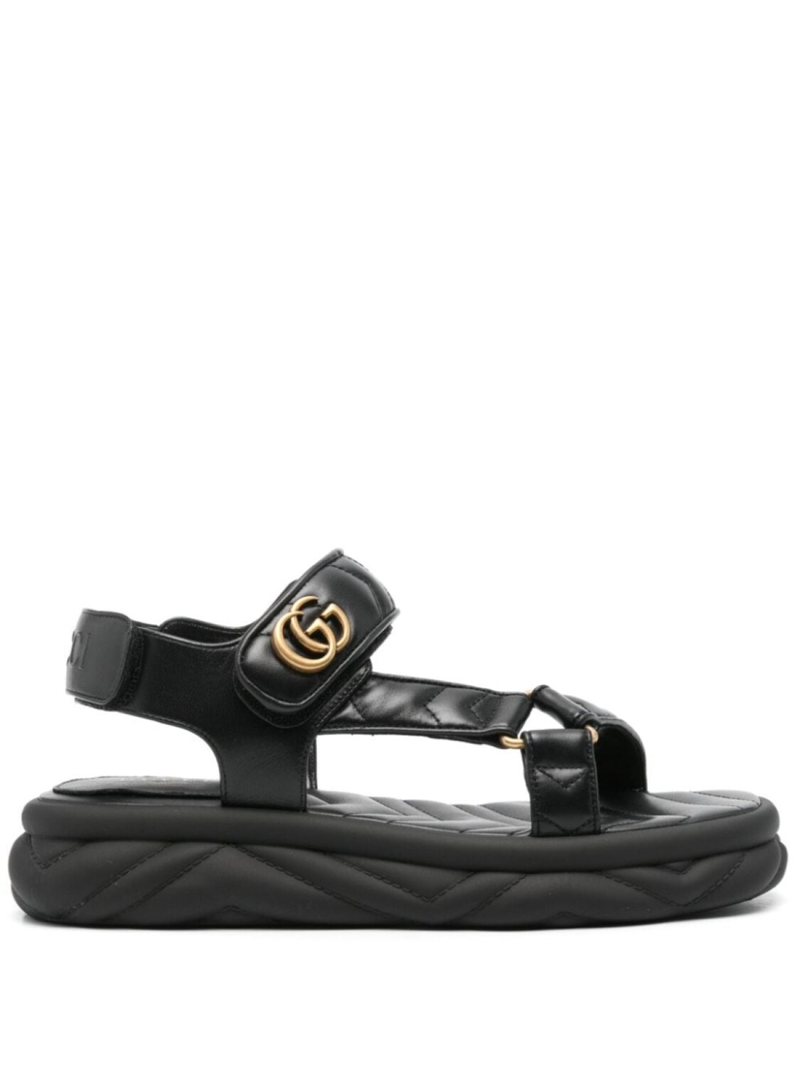 

Сандалии с логотипом GG Gucci, черный