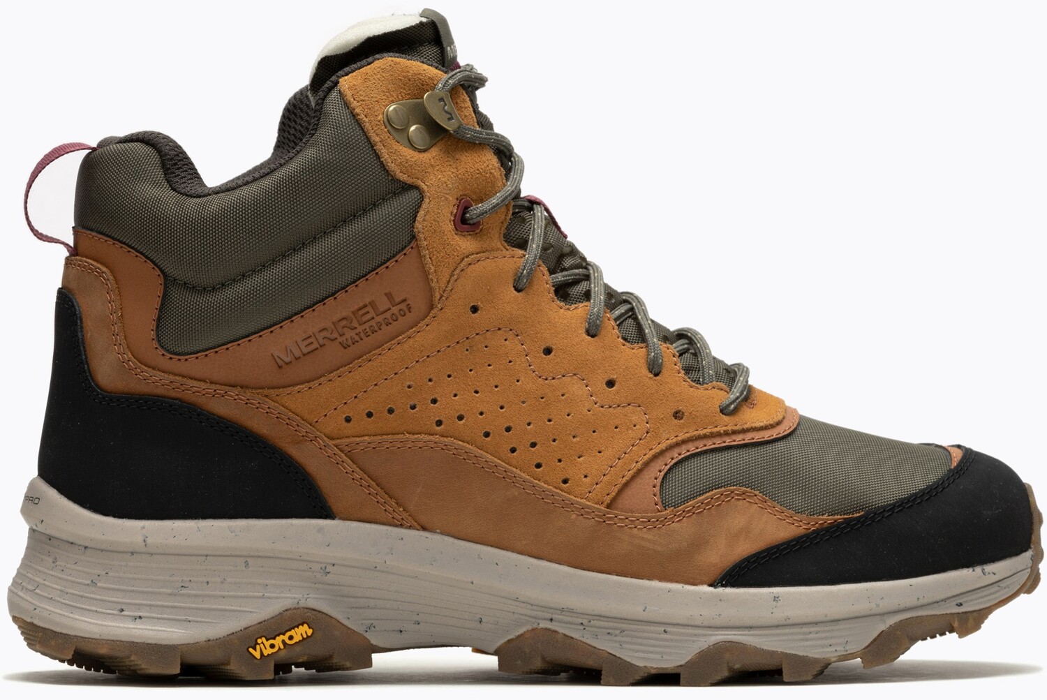

Водонепроницаемые походные ботинки Speed ​​Solo Mid — мужские Merrell, коричневый