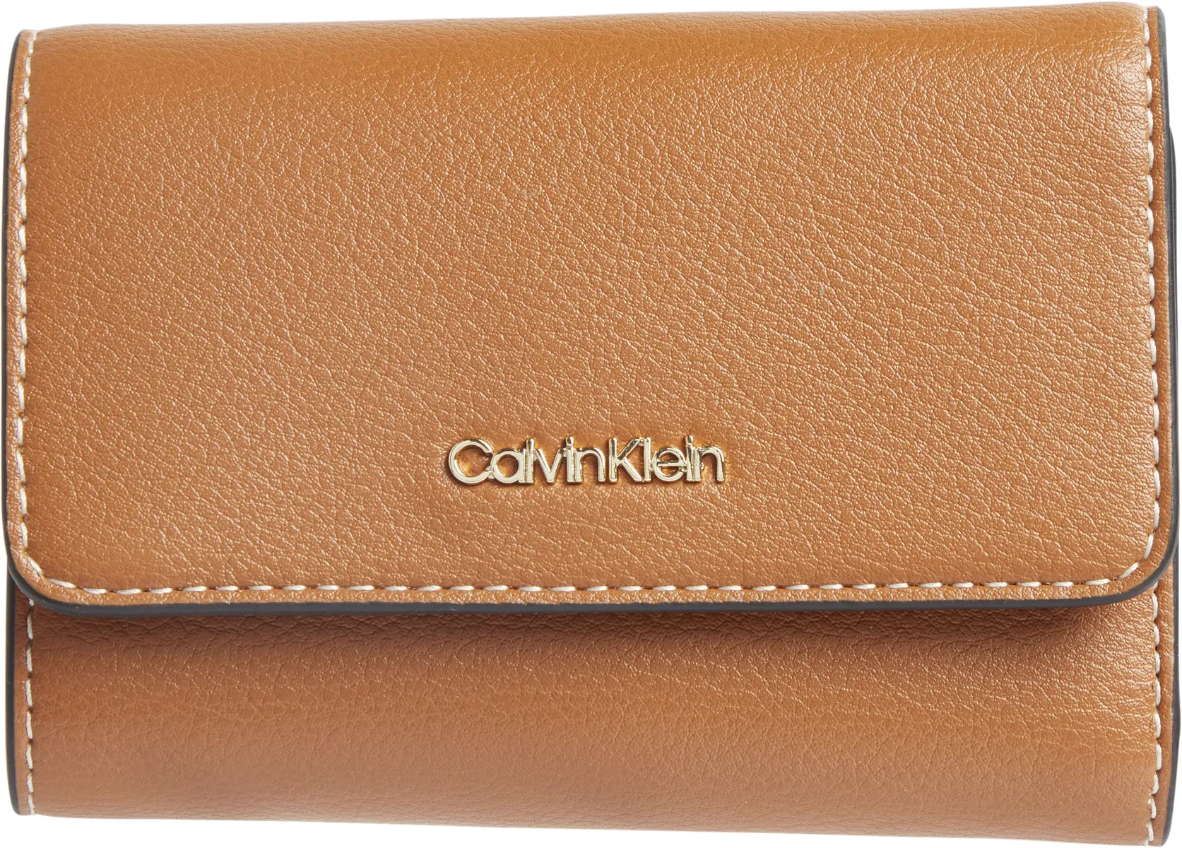 

Кошелек Calvin Klein "CK MUST TRIFOLD SM", простого дизайна, цвет Cognac