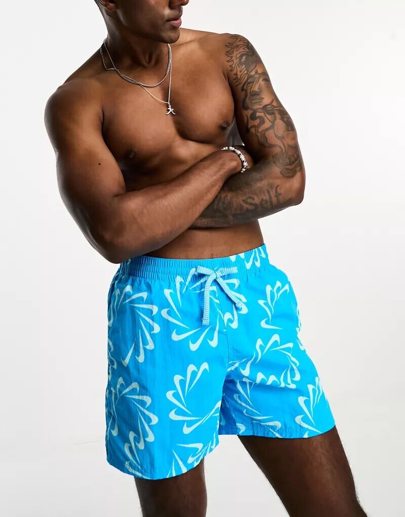 

Синие шорты с внутренним швом 5 дюймов Nike Swim Icon Volley