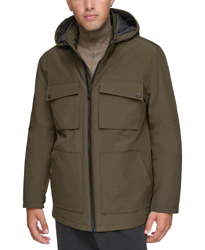 цена Мужская куртка Lauffeld среднего веса с капюшоном Marc New York, зеленый