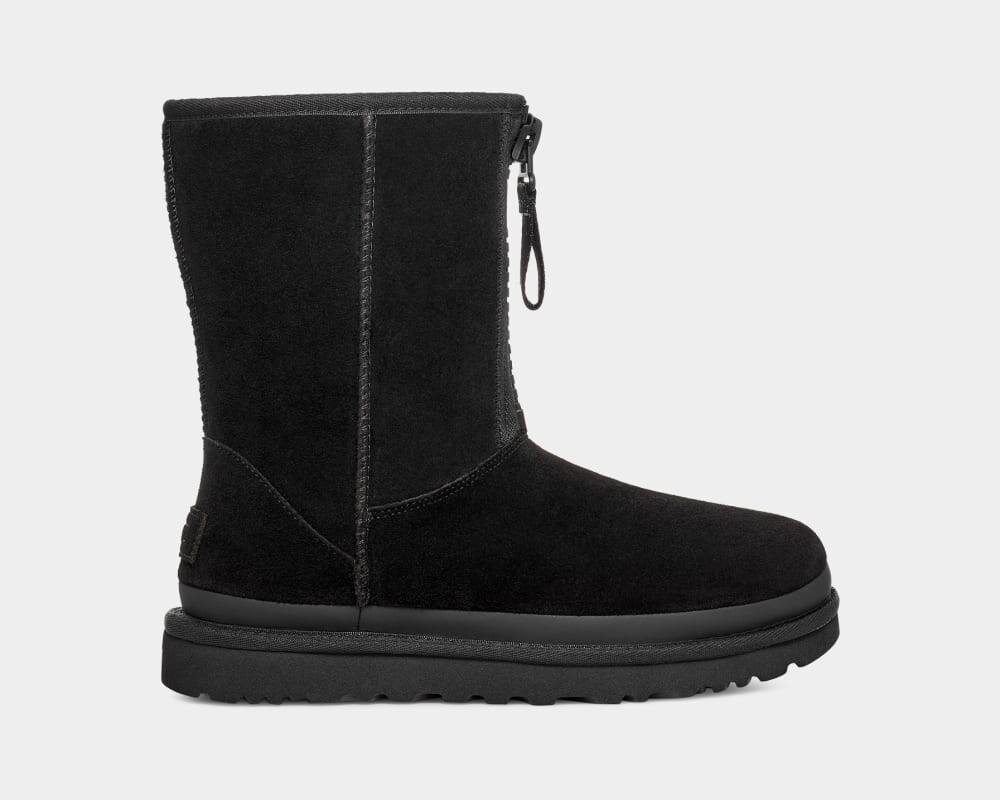 

Сапоги Classic Short Zipper Tape Logo UGG, черный