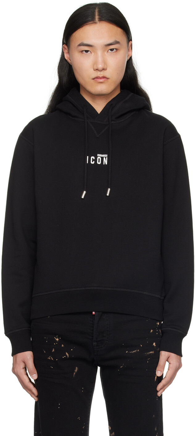 

Черный мини-худи 'Icon' Dsquared2