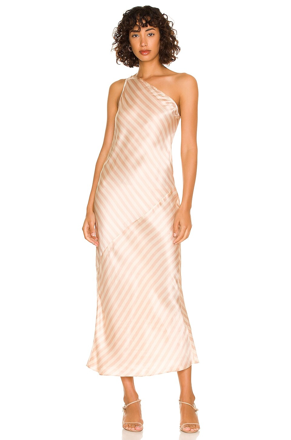 

Платье миди Weekend Stories Philamena Stripe, цвет Pink & Ivory Stripe