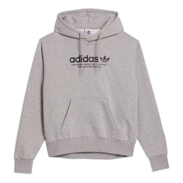 

Толстовка adidas originals Skateboarding 4.0 Logo Hoodie 'Medium Grey Heather', серый