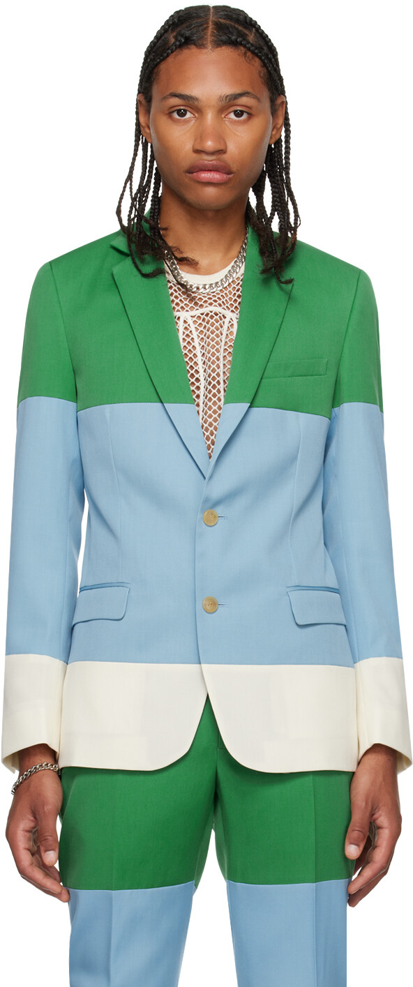 

Зеленый пиджак Sharp Jolly Walter Van Beirendonck