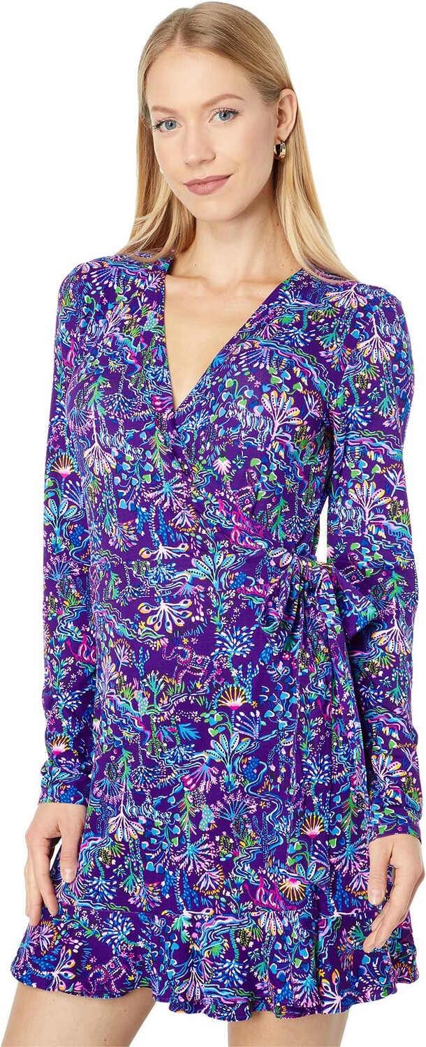 

Комбинезон Rilla с рукавами Lilly Pulitzer, цвет Purple Berry Colony Conga