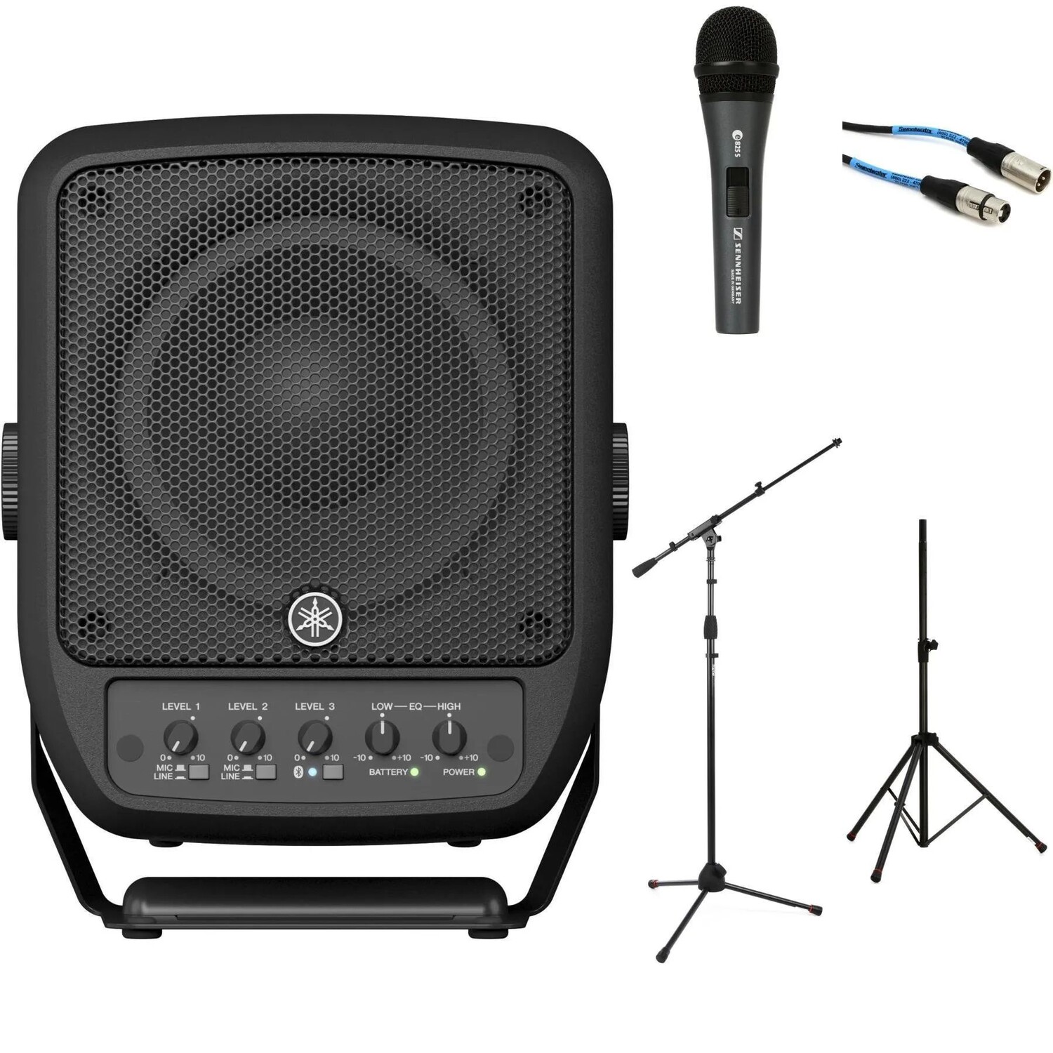 

Новый комплект портативной акустической системы Yamaha STAGEPAS 100BTR с батарейным питанием