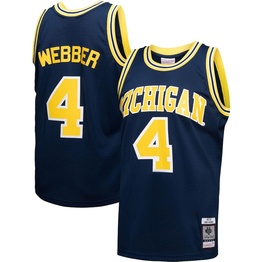

Джерси Mitchell & Ness Michigan Wolverines, нави