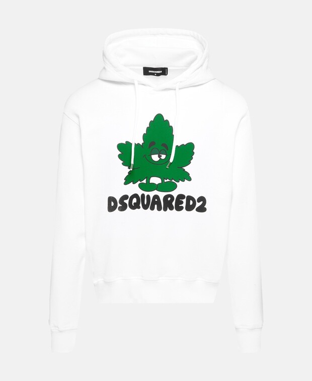 

Худи с капюшоном Dsquared2, белый