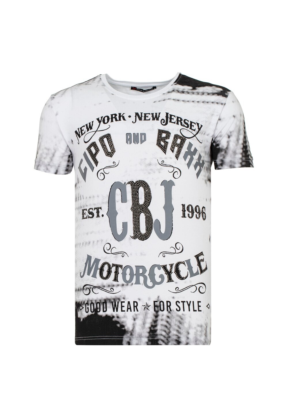 

Футболка Cipo & Baxx CBJ MOTO, белый