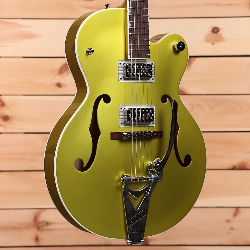 Электрогитара Gretsch G6120T-HR Brian Setzer Signature Hot Rod Hollow Body with Bigsby - Lime Gold - JT22124514